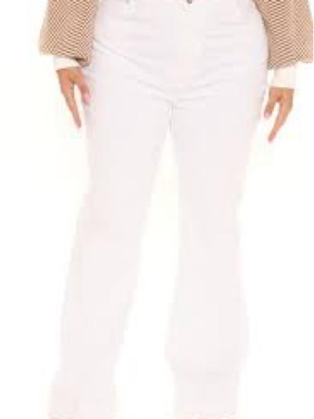 South of France Flare Fashion Nova White Jeans